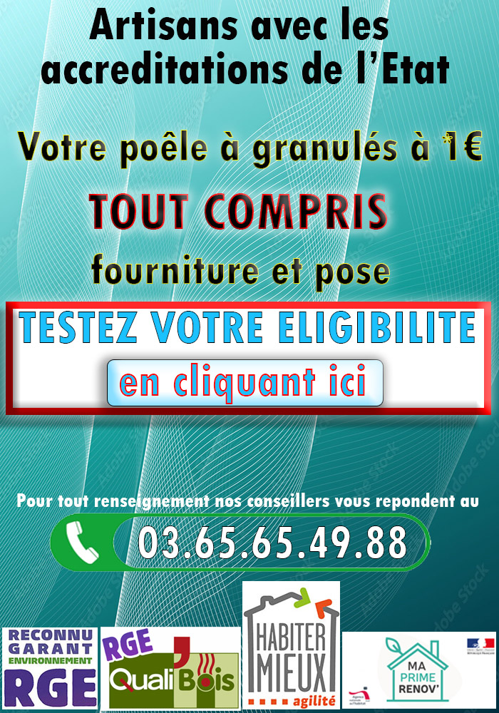 Poele a Granules 1 euro Anneux 59400